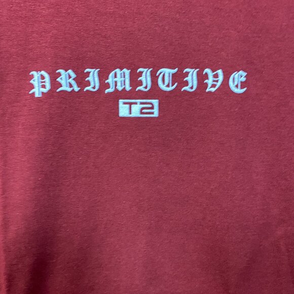 Primitive X Terminator 2 Machine Burgundy T-Shirt Medium - Picture 2 of 5